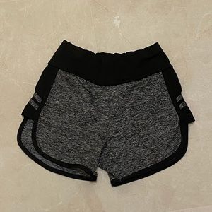 Black shorts for exercise